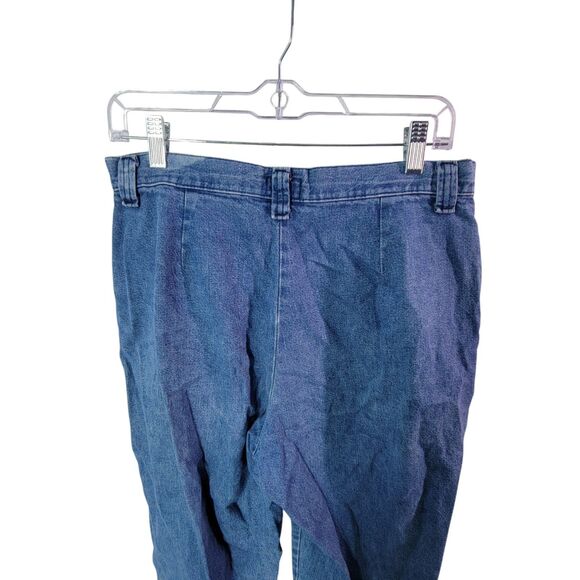 Riders by LEE Womens Size 10P Blue Solid Mom Jeans - Picture 5 of 11